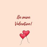 Valentijnskaart auto roze ballon av 3