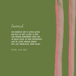 Valentijnskaart christelijke tekst strepen groen roze 3