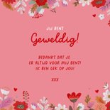 Valentijnskaart 'ik hou van jou' handen hartjesvorm 3