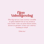 Valentijnskaart ik hou van jou met hartjes als stipjes 3