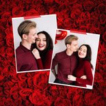 Valentijnskaart liefde rozen rood i love you foto's 2