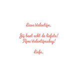 Valentijnskaart love letters met hartjes 3