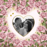 Valentijnskaart met bloemen in hartvorm 2