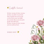 Valentijnskaart met bloemen in hartvorm 3