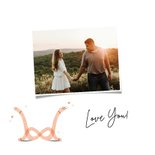 Valentijnskaart wormen infinity teken liefde is eindeloos 2