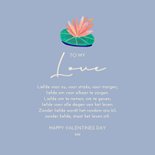 Valentijnskaart zwanen in hartjesvorm 3