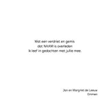 Veel sterkte gewenst - gedicht 3