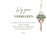 Verhuiskaart hangplanten macramé 3