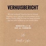 Verhuiskaart kraftlook slinger typografie huisjes  3