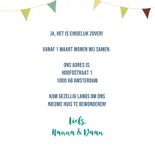 Verhuiskaart Samenwonen Huis met hartjes 3