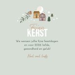 Verhuiskaart winterdorpje 'New Home' 3