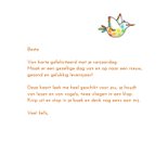 Verjaardag - boekenleggerkaart met vogels 3