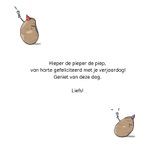 Verjaardag felicitatie hieper de pieper kaart 3