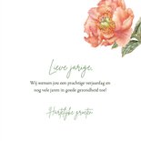 verjaardag felicitatie roze pioenroos 3