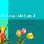 Verjaardag - hond met tulpen 3