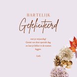 Verjaardag krans hortensia herfstblad 3