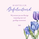 Verjaardag tulpen paars en blauw 3