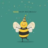 Verjaardag vergeten humor illustratie bij met feestmuts 2