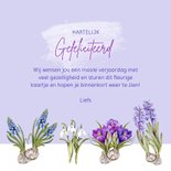 Verjaardag voorjaarsbloemen patroon 3