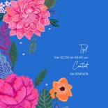 Verjaardagsfeestje vrolijke bloemen 2