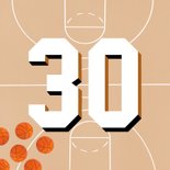 Verjaardagskaart 30 jaar man oranje basketballen en veld 2