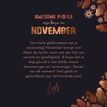 Verjaardagskaart 'awesome people are born in november' 3