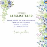 Verjaardagskaart bloemen 75 jaar 3