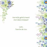 Verjaardagskaart bloemen 75 jaar 3