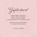 Verjaardagskaart bloemen boeket gefeliciteerd confetti vrouw 3