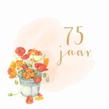 Verjaardagskaart - Bloemen in emmer 2