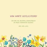Verjaardagskaart bloemen vogels happy birthday 3