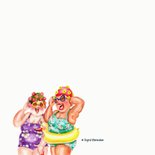 Verjaardagskaart bloemenbadmuts 2