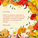 Verjaardagskaart bloemenrand met vogeltje 3