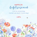 Verjaardagskaart bloemenweide waterverf 3