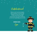 Verjaardagskaart brandweer brandweerman foto 3