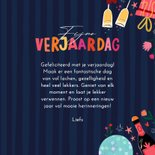 Verjaardagskaart champagne en discoballen 3