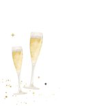 Verjaardagskaart champagne proost op jouw verjaardag 2