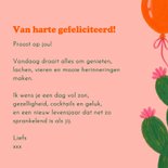 Verjaardagskaart cowgirl met cocktail 3