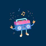 Verjaardagskaart dancing queen muziek disco vrouw 17 jaar 2