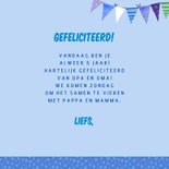 Verjaardagskaart dinosaurus ballonnen 3