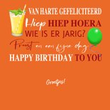 Verjaardagskaart div. drankjes, gebakjes en teksten 3