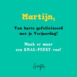 Verjaardagskaart duif laat scheet met confetti 3