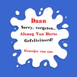 Verjaardagskaart duif met envelop 3