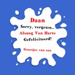 Verjaardagskaart duif met envelop 3