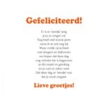 Verjaardagskaart eendje jarig hoera 3