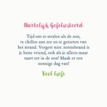 Verjaardagskaart feest op het strand 3