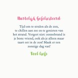 Verjaardagskaart feest op het strand 3
