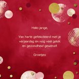 Verjaardagskaart felicitatie wenskaart confetti vrouw 3