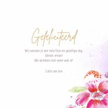 Verjaardagskaart gekleurde vrolijke bloemen happy birthday 3