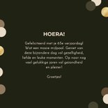 Verjaardagskaart grote 65 confetti leeftijd groen goud 3